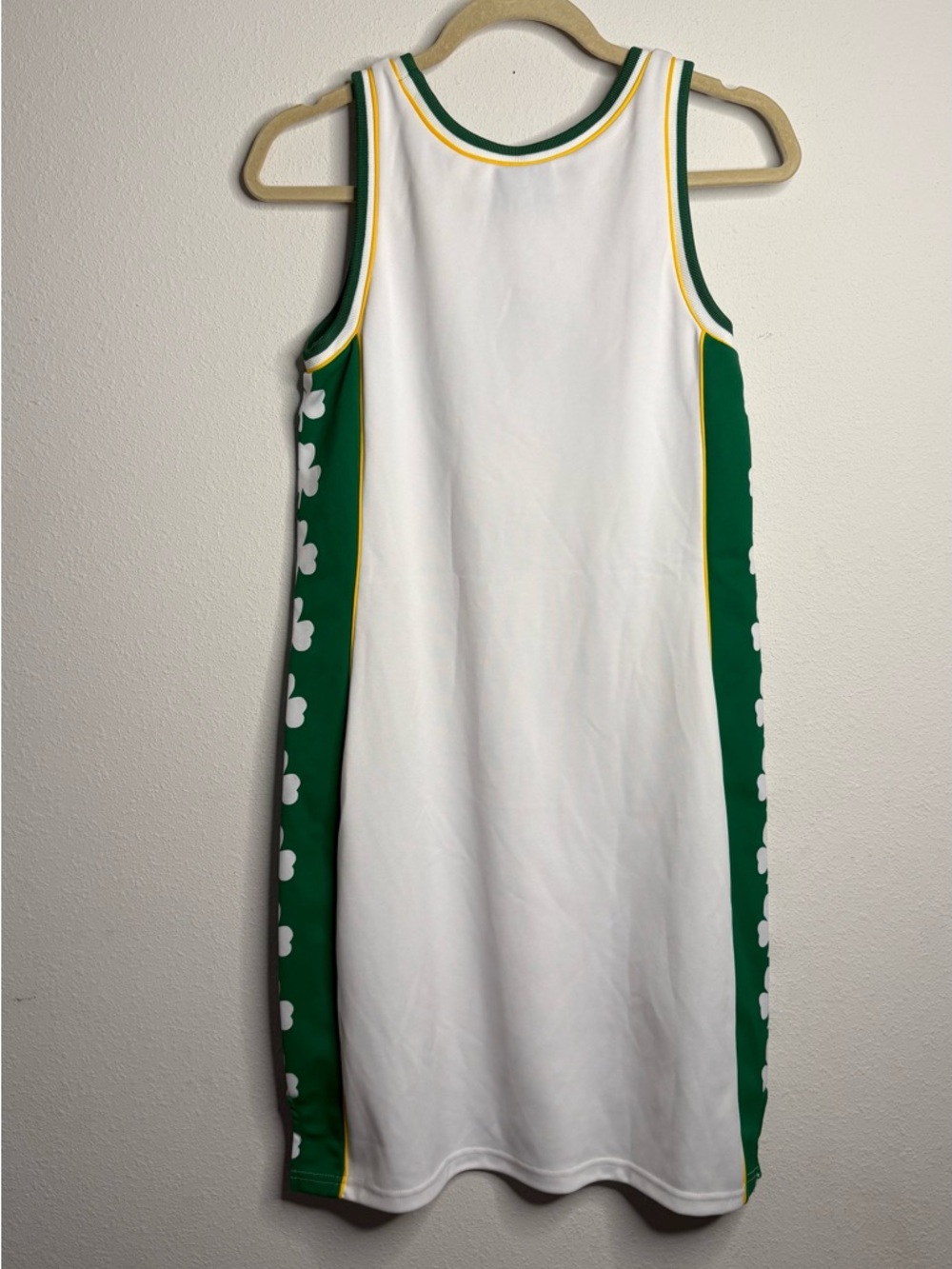 Vintage White and Green Celtics Midi Dress - Picture 4 of 6